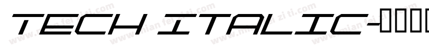 Tech Italic字体转换